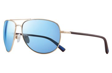 Image of Revo Tarquin Single Vision Prescription Sunglasses, Gold Frame, Polarized, RE 1083 04 BLSV