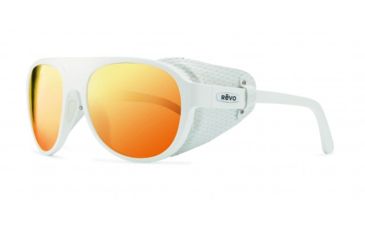 Image of Revo Traverse Sunglasses, White Frame, Solar Orange Lens, Polarized, RE 1036 09 OG