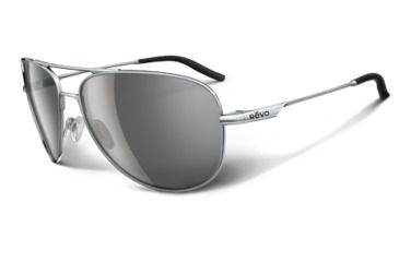 Image of Revo Windspeed Polished Chrome Metal Frame, Graphite Lens Sunglasses - RE3087-04