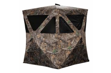 Image of Rhino Blinds 100 Hunting Ground Blind RTE Hunting, Realtree Edge, 49.5inx49.5inx65in R100-RTE