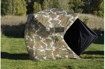Image of Rhino Blinds Mossy Oak Predator Os Blind, Camo, 88in x 88in Hub to Hub 2X-P