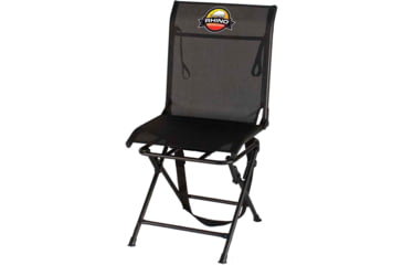 Image of Rhino Blinds Textilene Swivel Hunting Chair, Black, RC-4001