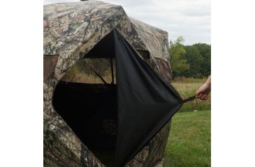 Image of Rhino Blinds Ground Blind Mossy Oak Bu-country 77''x77''x71'' Tall