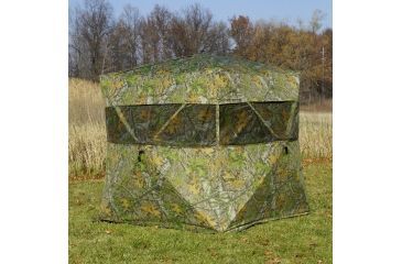 Image of Rhino Blinds Mossy Oak Obsession Blind, Camo, 77in x 77in Hub to Hub MOO-104