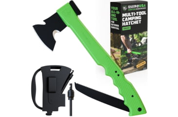 Image of Rhino Usa Multi-Tool Camping Hatchet, AC-TOHATCH-GRN