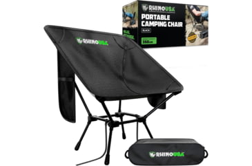 Image of Rhino Usa Portable Camping Chair, CA-FRCHAIR-BLK
