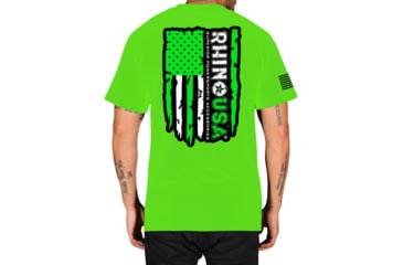 Image of Rhino Usa "Rhino Flag" Premium T-Shirt, AC-METSAFXXL-GRY