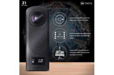 Image of Ricoh Theta Z1 360 Camera, 51GB, Black, 910830