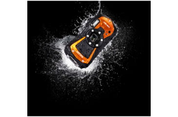 Image of Ricoh WG-80 Digital Camera, Orange, Orange, 03128