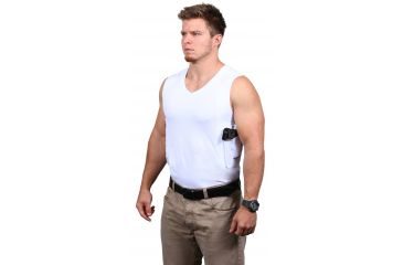 Image of Ridge Outdoors V-Neck Packin Tee, White, Large 311L, EDEMO1