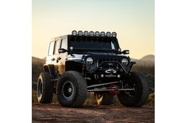 Image of Rigid Industries 360 Series LED Off-Road Fog Light Drive Beam w/ Backlight / Black Housing, White, 4in, 36117