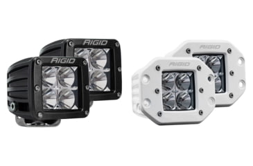 Image of Rigid Industries D-Series PRO Hybrid-Flood LED, Black, White