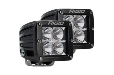 Image of Rigid Industries D-Series PRO 3168 Lumens LED Hybrid-Flood Light, Pair, Black, 202113