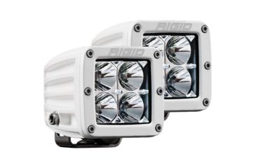Image of Rigid Industries D-Series PRO 3168 Lumens LED Hybrid-Flood Light, Pair, White, 602113