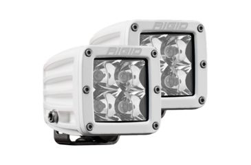 Image of Rigid Industries D-Series PRO 3168 Lumens LED Hybrid-Spot Light, Pair, White, 602213