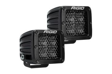 Image of Rigid Industries D-Series Pro Spot Diffused Midnight Surface Mount - Pair 74575
