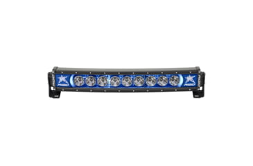 Image of Rigid Industries Radiance+ LED Curved Light Bar w/ Blue Backlight / Black Housing, 20in, 32001