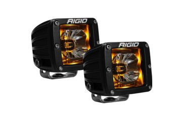 Image of Rigid Industries Radiance  Pod Backlight w/ Black Housing, Pair, Amber, 20204