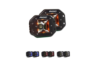 Image of Rigid Industries Radiance Scene Lights, Black/Amber, Black/Blue, Black/Red, Black/White