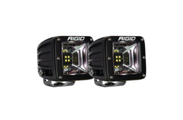 Image of Rigid Industries Radiance Scene LED Surface Mount Black Lights w/ Backlight Lights, Pair, White LED, 68200