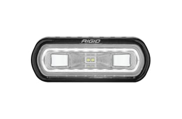 Image of Rigid Industries SR-L Series LED Marine Spreader Light w/ Black Surface Mount, White Light w/White Halo, 52100