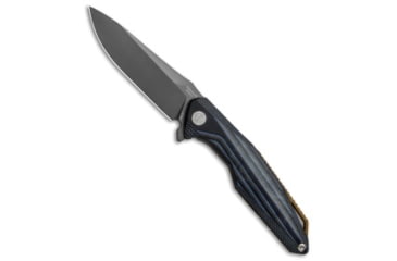 Image of Rike Knife Rike Knife 801GS Kwaiken Frame Lock Knife Blue Stripe G-10 3.75" Gray, Black/Blue, 154CM, adult, BHQ-80876
