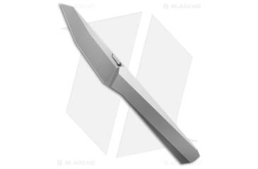 Image of Rike Knife Cybertrix C Wharncliffe Folding Knife, 3.35in, Bohler M390 Stainless Steel, Wharncliffe Blade, Titanium, Gray Handle, Gray/Gray, 7.87 inch, BHQ-191365