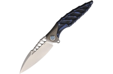 Image of Rike Knife Thor7 Black And Blue 154CM Knife, THOR7-BB