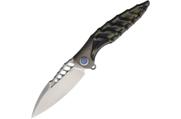 Image of Rike Knife Thor7 Black And Green 154CM Knife, THOR7-BG