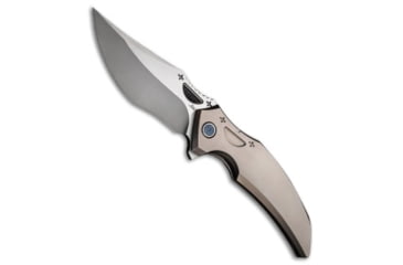 Image of Rikeknife Rike Knife S05 V2 Frame Lock Knife Stonewash Gray 3.5" Satin, Gray, Bohler M390, adult, BHQ-225952