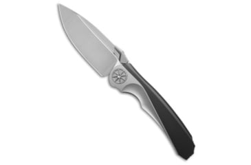 Image of Rike Knife Tissot 1 Folding Knife, 3.74in, Bohler M390 Stainless Steel, Drop Point Blade, Titanium, Black/Gray Handle, Black/Gray/Gray, 8.27 inch, BHQ-208863
