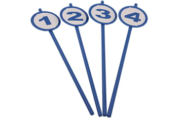 Image of Rinehart BowTree Target Number Stake Kit, 10 Pack, Blue/White, 96011