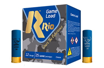 Image of RIO Ammunition BlueSteel Game Load 12 Gauge 1 1/4 oz 2.75in #4 Shotgun Ammo, 25 Rounds, GLBS364