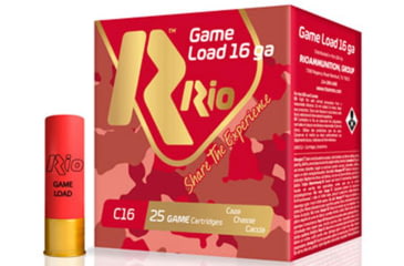 Image of RIO Ammunition Heavy Field Shotshells 16 ga 2-3/4in 1-1/8 1260 fps Size 8 25/ct, RCHV168