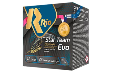 Image of RIO Ammunition Star Team Train Sizein Sizeg Target Load 12 Gauge 1 oz 2.75in #7.5 Shotgun Ammo, 25 Rounds, STT28LT75