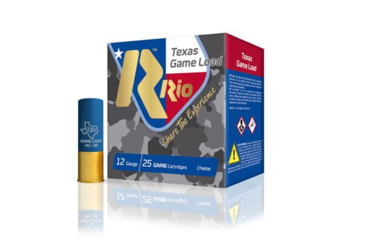 Image of RIO Ammunition Texas Game Load 36 Shotshells 12 ga 2-3/4in 1-1/4oz 1250 fps Size 6 25/ct, TG366TX