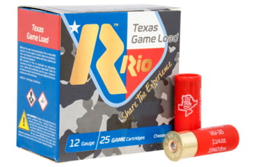 Image of RIO Ammunition TGHV36TX8 Texas Game Load High Velocity 12 Gauge 2.75 1 1/4 Oz 8
