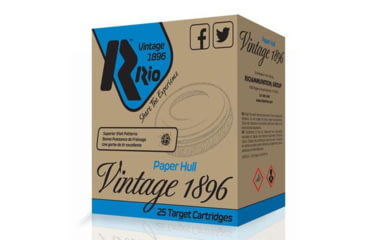 Image of RIO Ammunition VINTAGE 1896 Paper Light 28 12GA 2-3/4in 1oz 7.5 Shot 1200fps 25rd, VP28LT75