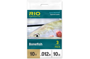 Image of RIO Products Bonefish Leader 3 Pack, 10ft, 10lb, 4.5kg, RIO-24258