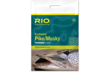 Image of RIO Products Pike/Musky II Leader, 7.5ft, 30lb Class 45lb Stainless Wire w/Snap, RIO-24190
