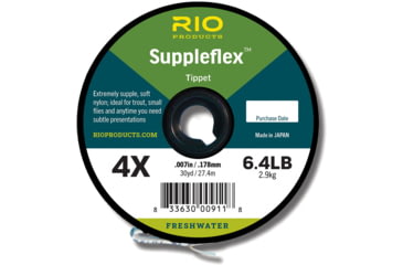 Image of RIO Products Suppleflex Tippet, 30yd, 4X 6.1Lb, RIO-22043