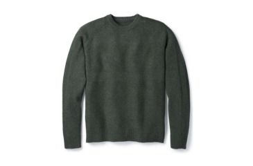 Image of Smartwool Ripple Ridge Crew Sweater-Men's, Scarab H-Medium Gray Heather, Medium, SW000297A76-M
