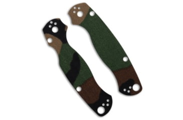 Image of Ripps Garage Tech Ripps Garage Tech Spyderco Paramilitary 2 Cordura Skin Set - Woodland Camo, Camo, adult, BHQ-202649