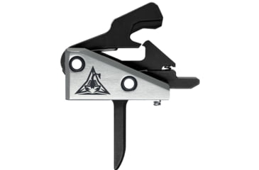 Image of RISE Armament 1776 AR Trigger, Flat, Silver/Black, RA-1776F-BR