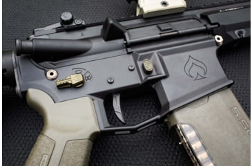 Image of RISE Armament BLITZ 3.5lb Drop-In Trigger w/ Anti Walk Pins, Silver/Black, RA-524-BLK