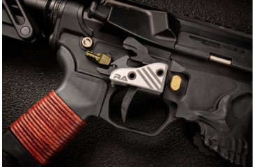 Image of RISE Armament BLITZ 3.5lb Drop-In Trigger w/ Anti Walk Pins, Silver/Black, RA-524-BLK