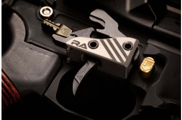 Image of RISE Armament BLITZ 3.5lb Drop-In Trigger w/ Anti Walk Pins, Silver/Black, RA-524-BLK