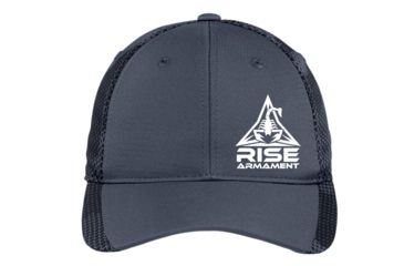 Image of RISE Armament Hex Camo Mesh Back Cap with RISE Armament Logo, Black, Universal, RH-106-BLK