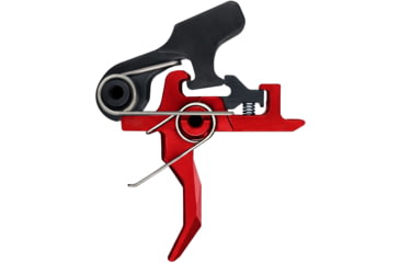 Image of Rise Armament OPMOD HEX-C 2-Stage Trigger, Curved, 4.5 lb, Black/Red, RA-100-HEXC-RED