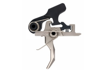 Image of Rise Armament OPMOD HEX-C 2-Stage Trigger, Curved, 4.5 lb, Black/Silver, RA-100-HEXC-NIB